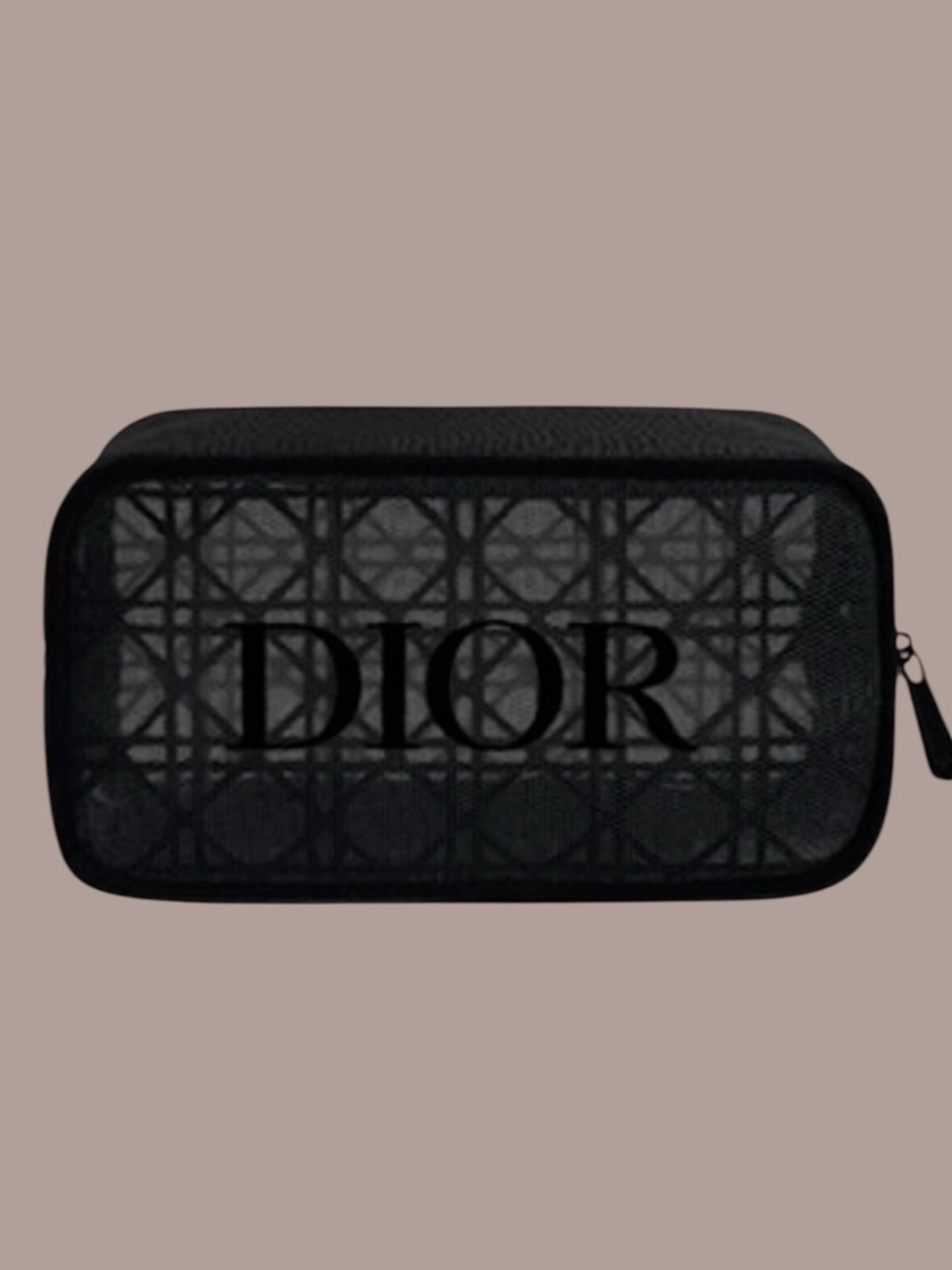 Black (Mesh) Dior Beauty Cosmetic-Makeup Bag